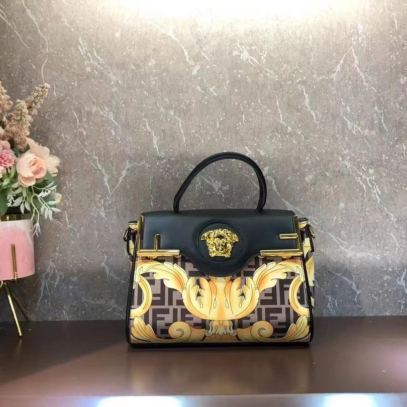 Versace Fendace La Medusa Medium Handbag(25-22-15cm) - DopestKickz