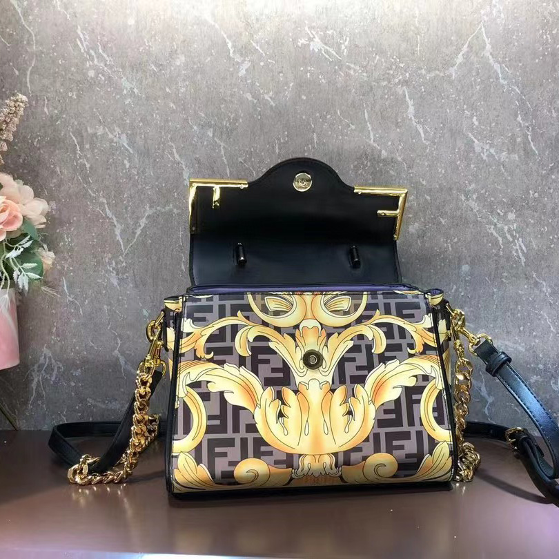 Versace Fendace La Medusa Medium Handbag(25-22-15cm) - DopestKickz