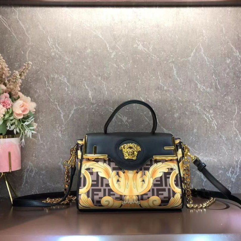 Versace Fendace La Medusa Medium Handbag(25-22-15cm) - DopestKickz