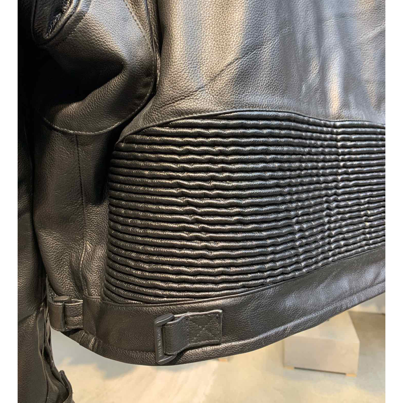 Balenciaga Upcycled Biker Jacket In Black Calfskin - DopestKickz