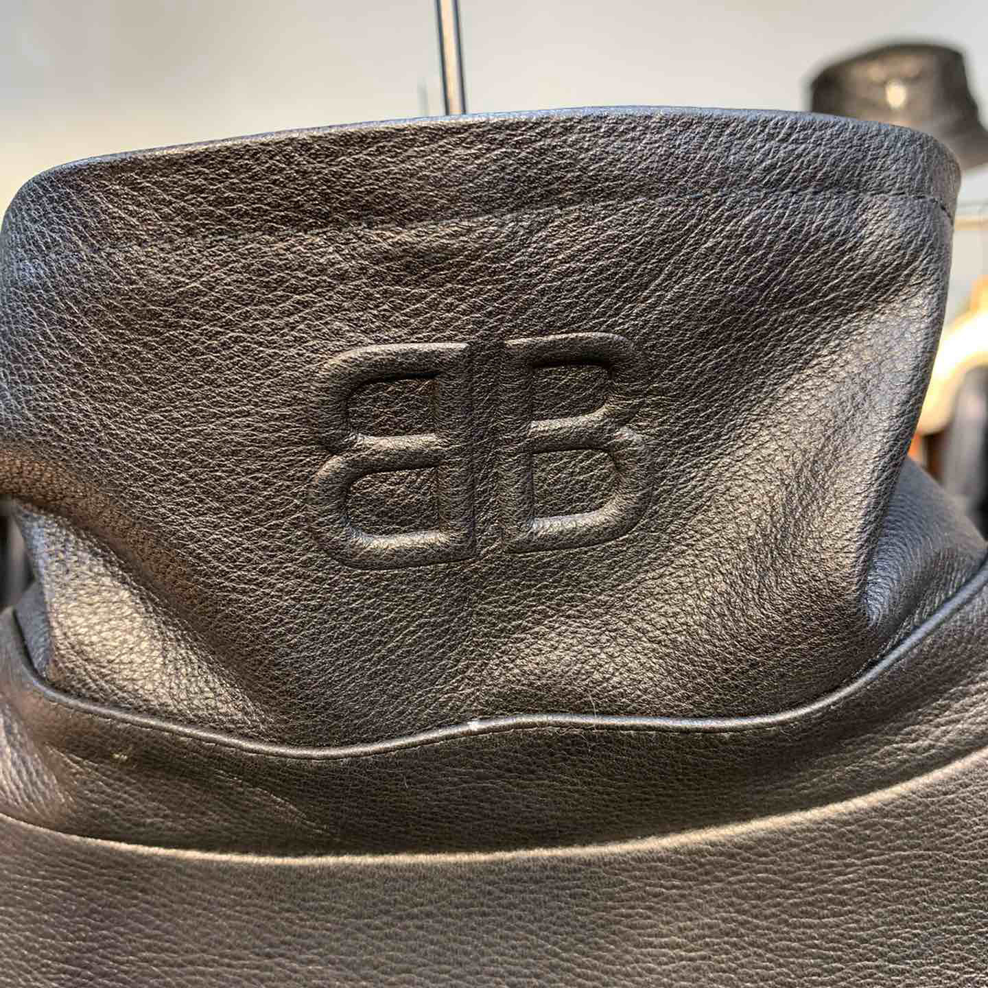 Balenciaga Upcycled Biker Jacket In Black Calfskin - DopestKickz