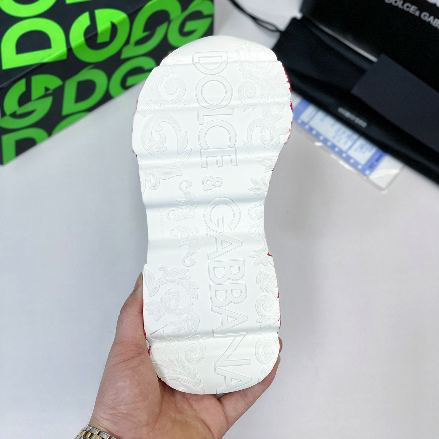 Dolce & Gabbana Calfskin Nappa Daymaster Sneakers - DopestKickz