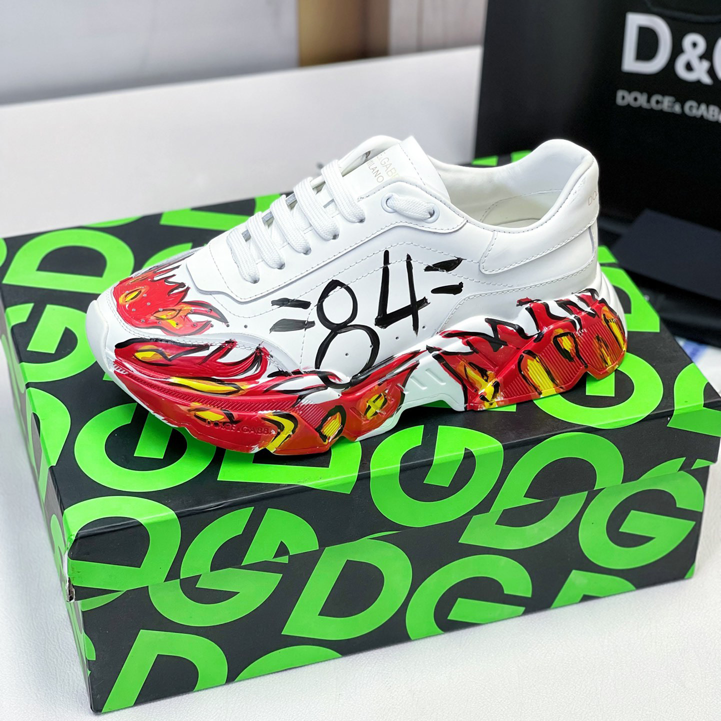 Dolce & Gabbana Calfskin Nappa Daymaster Sneakers - DopestKickz