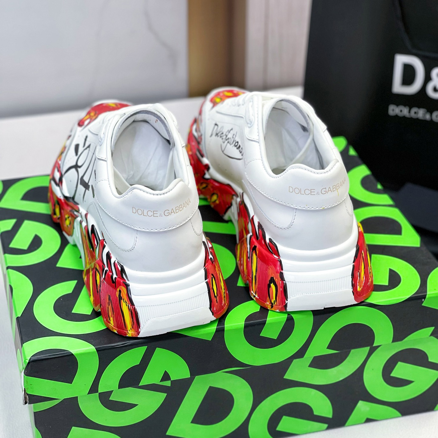 Dolce & Gabbana Calfskin Nappa Daymaster Sneakers - DopestKickz