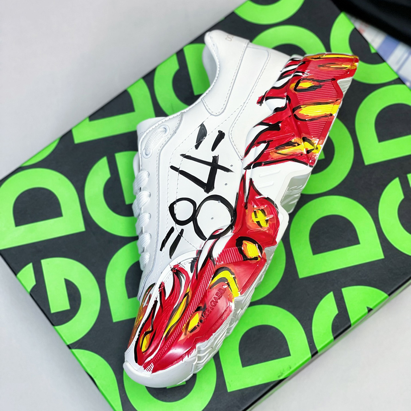 Dolce & Gabbana Calfskin Nappa Daymaster Sneakers - DopestKickz