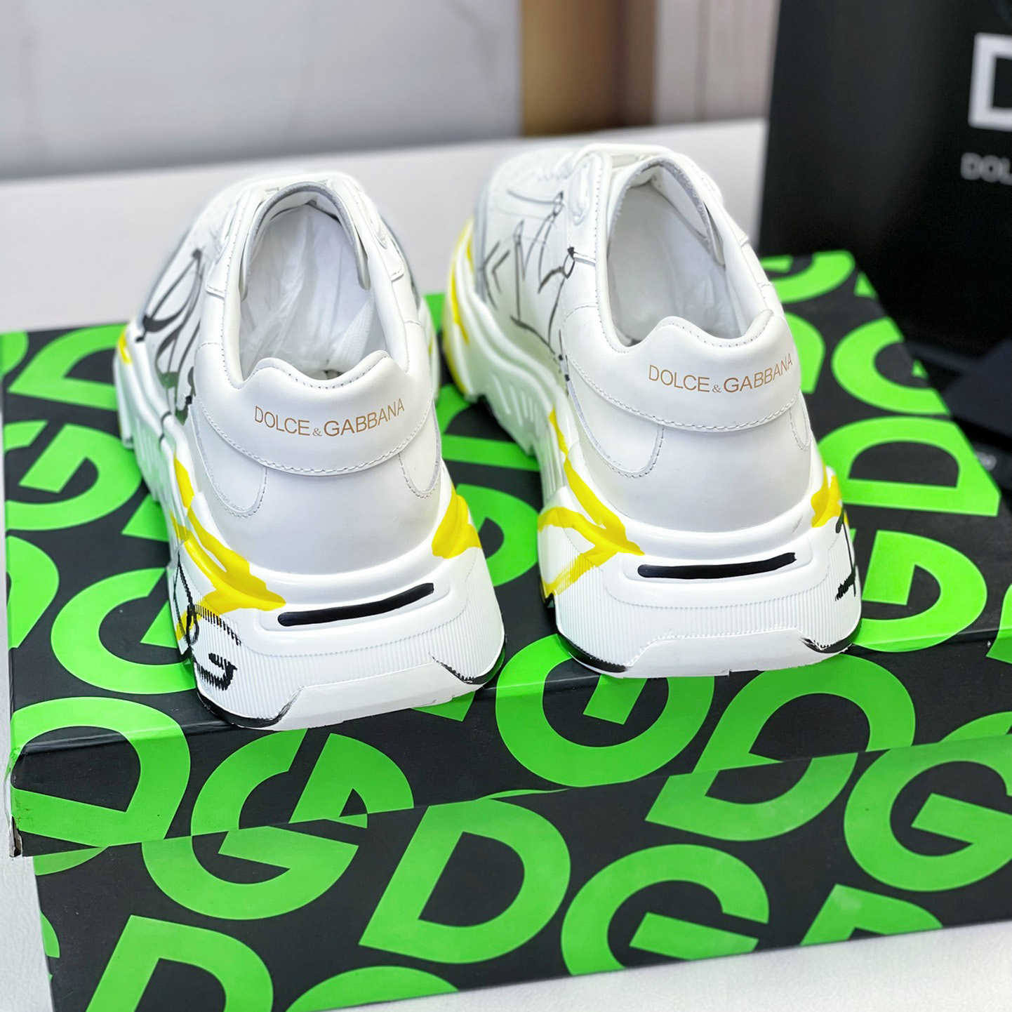 Dolce & Gabbana Calfskin Nappa Daymaster Sneakers - DopestKickz