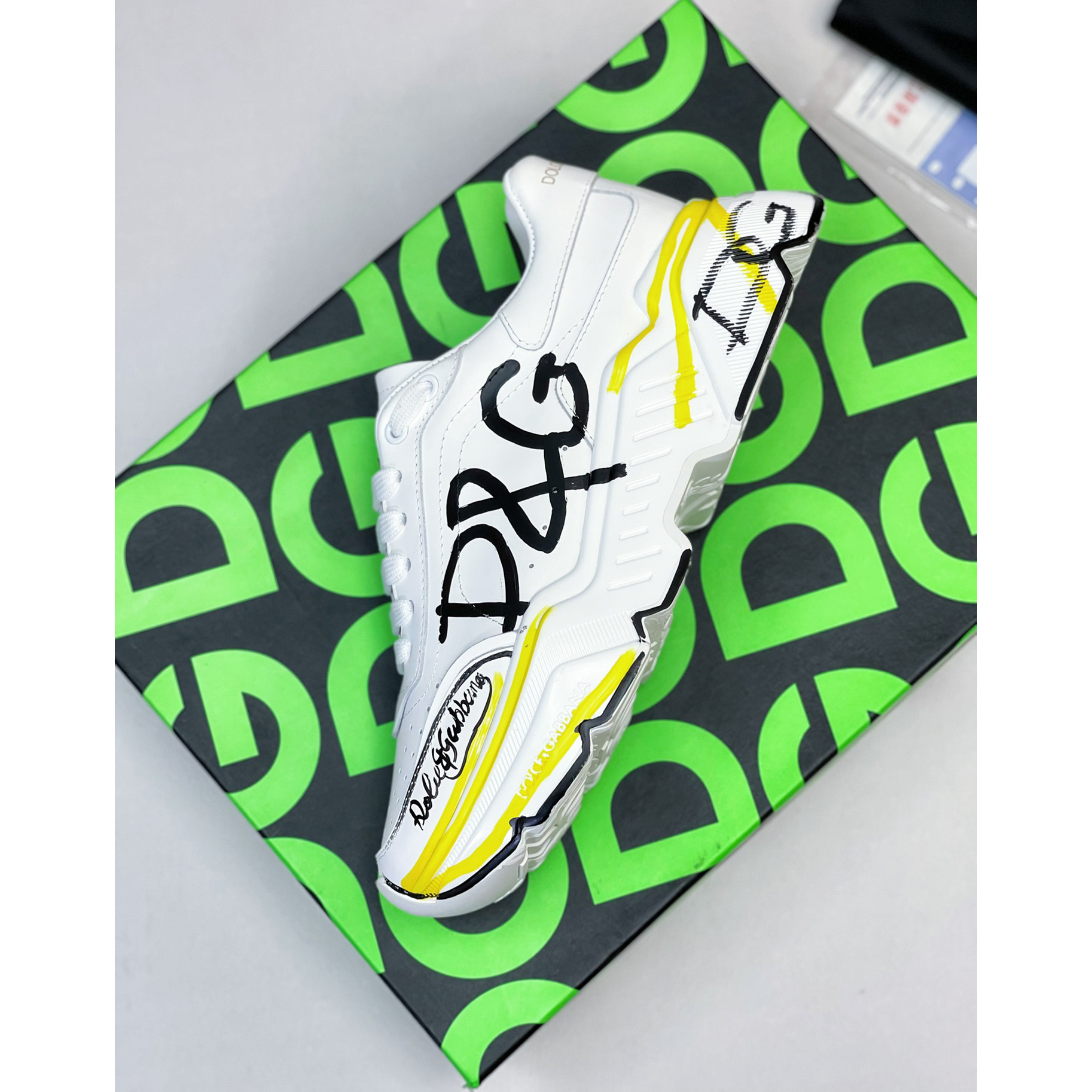 Dolce & Gabbana Calfskin Nappa Daymaster Sneakers - DopestKickz