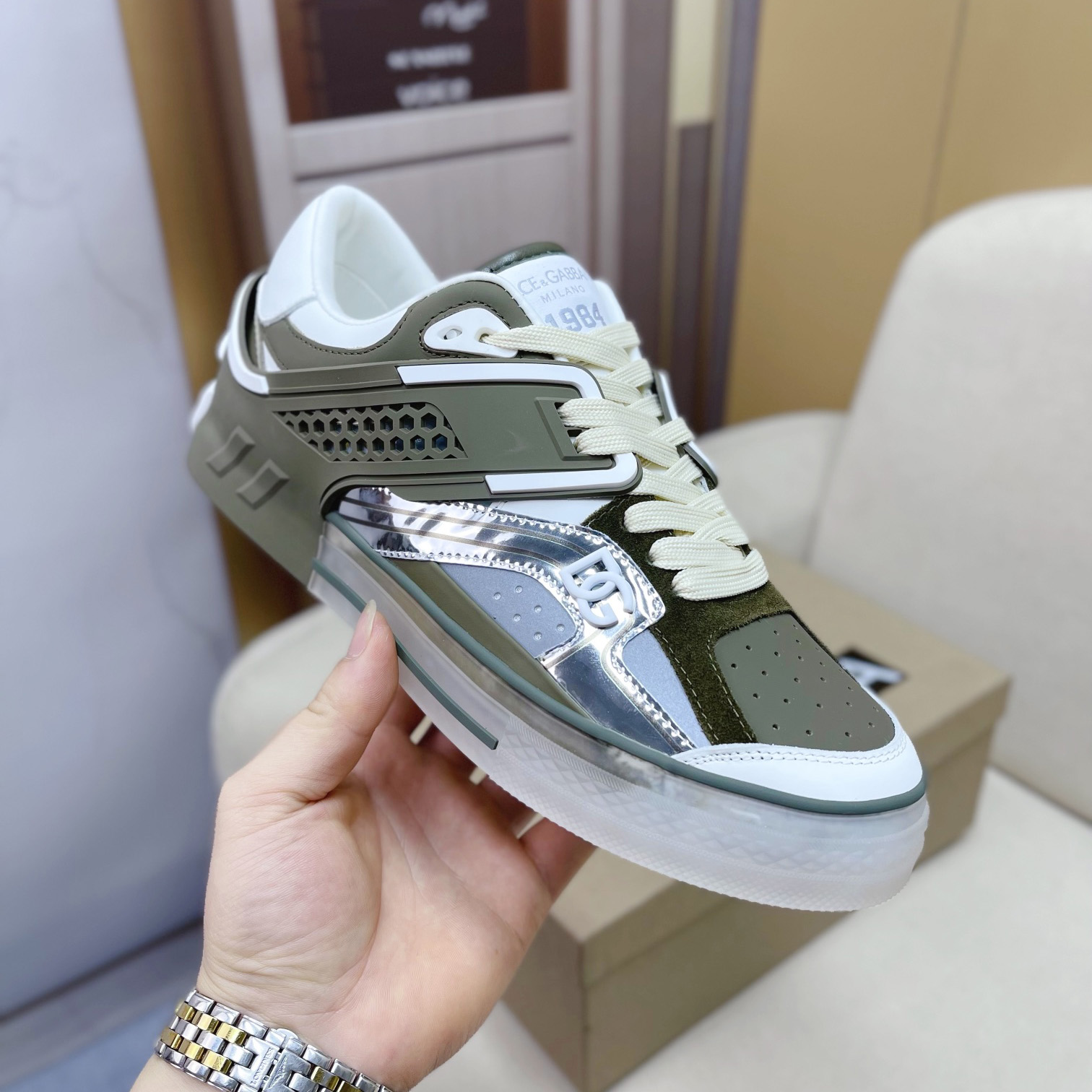 Dolce & Gabbana Calfskin Custom 2.Zero Sneakers - DopestKickz