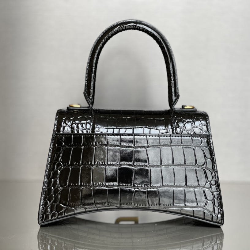Balenciaga Hourglass Small Handbag In Black  - DopestKickz