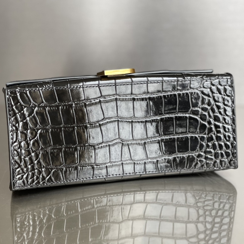 Balenciaga Hourglass Small Handbag In Black  - DopestKickz