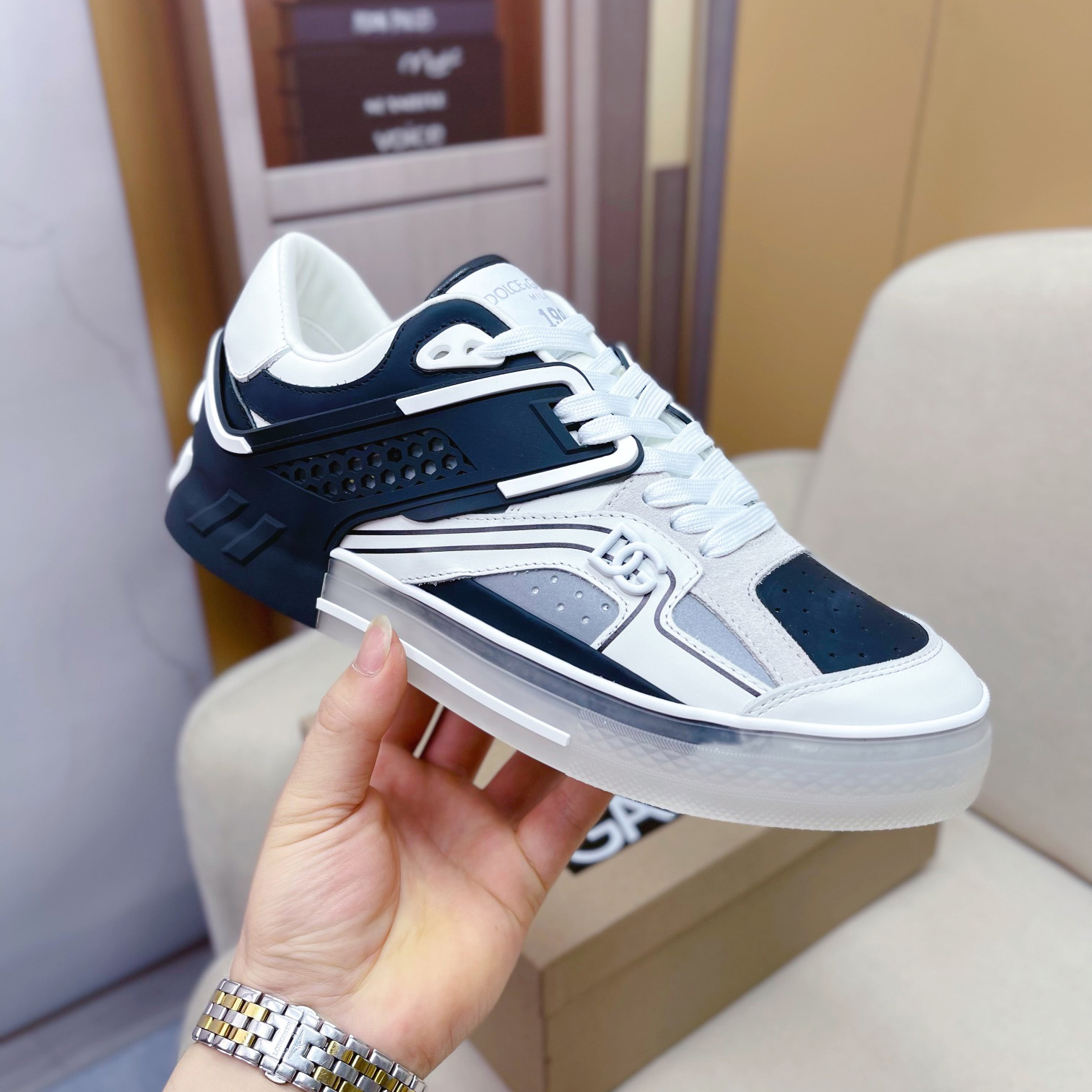 Dolce & Gabbana Calfskin Custom 2.Zero Sneakers - DopestKickz