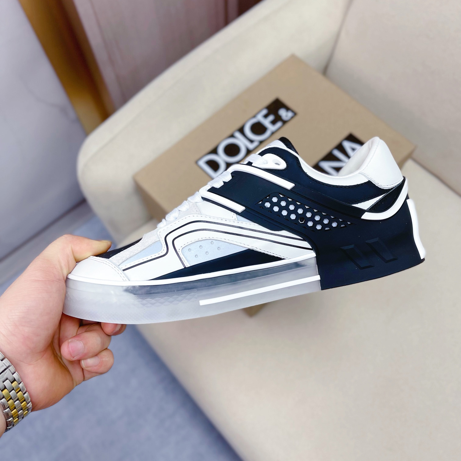 Dolce & Gabbana Calfskin Custom 2.Zero Sneakers - DopestKickz