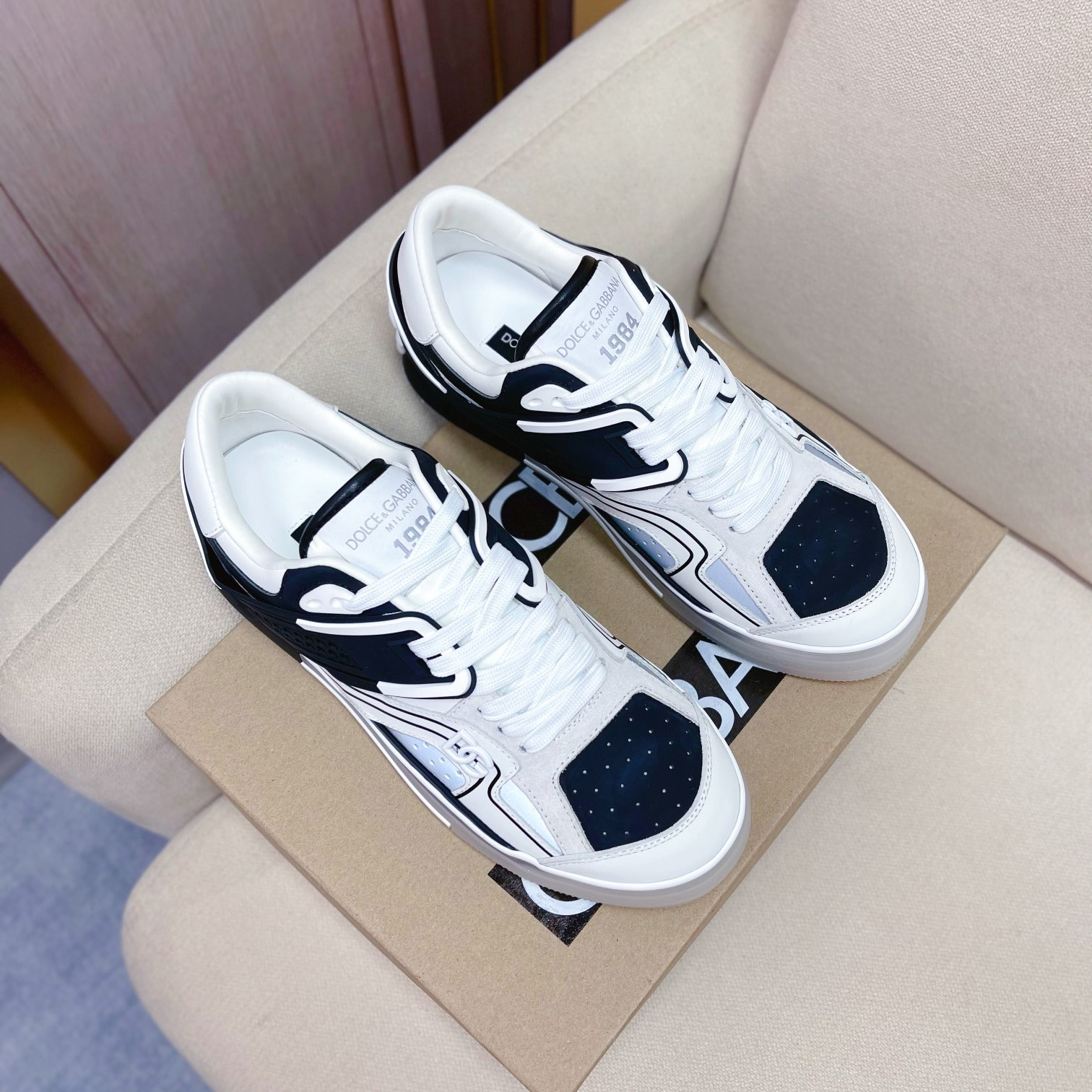 Dolce & Gabbana Calfskin Custom 2.Zero Sneakers - DopestKickz