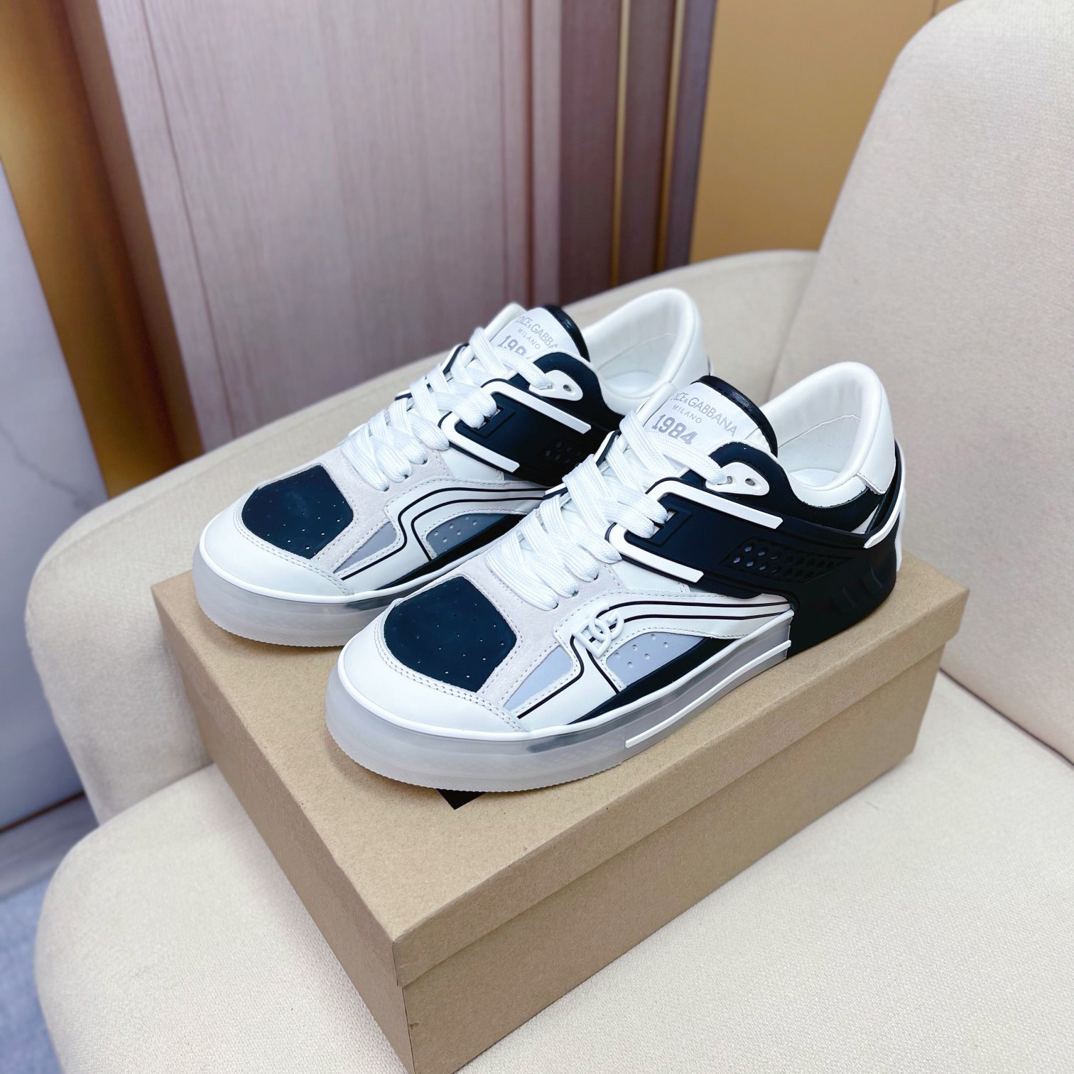 Dolce & Gabbana Calfskin Custom 2.Zero Sneakers - DopestKickz