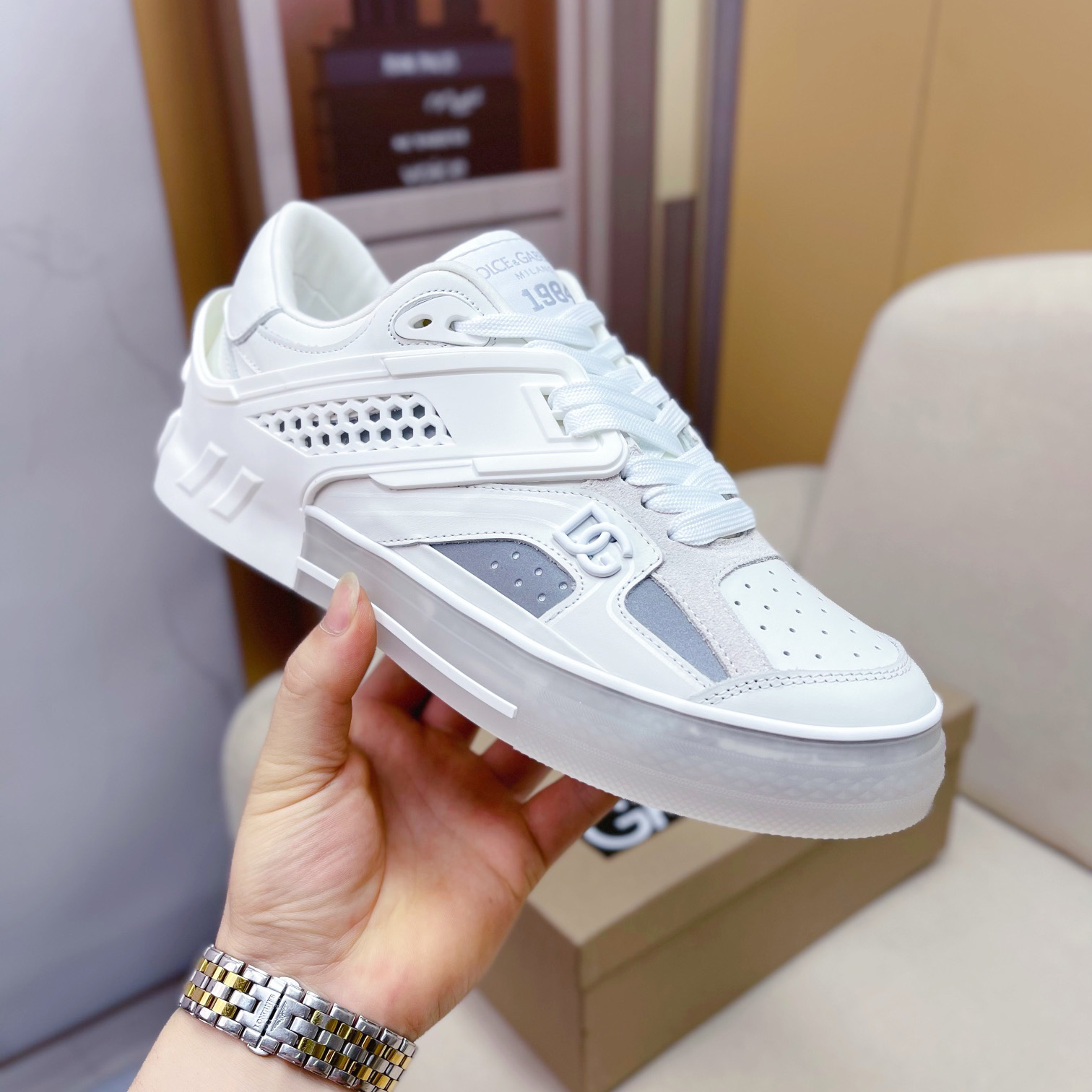 Dolce & Gabbana Calfskin Custom 2.Zero Sneakers - DopestKickz