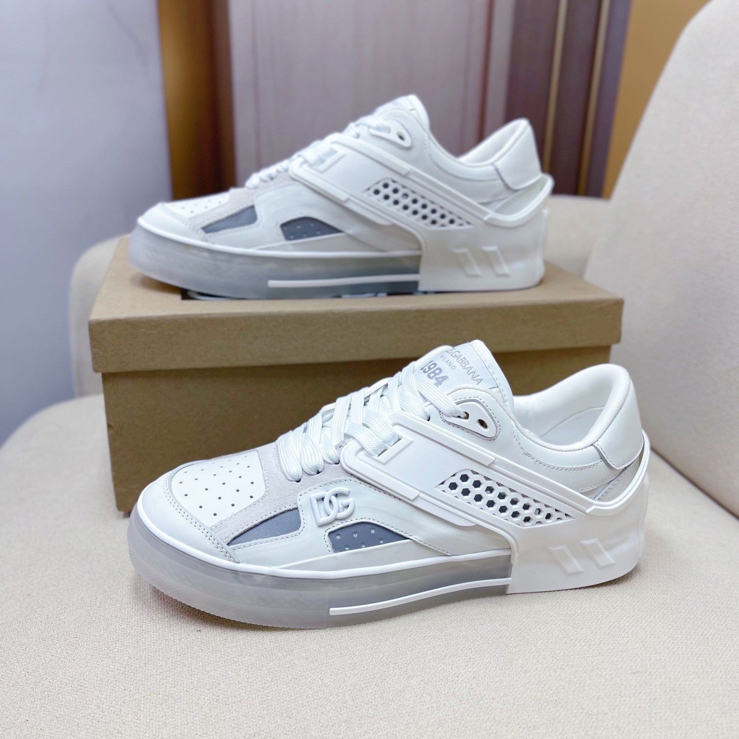 Dolce & Gabbana Calfskin Custom 2.Zero Sneakers - DopestKickz