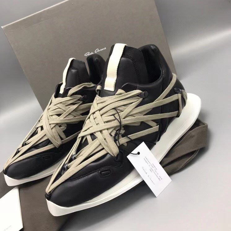 Rick Owens Mega Lace Runner Sneakers - DopestKickz
