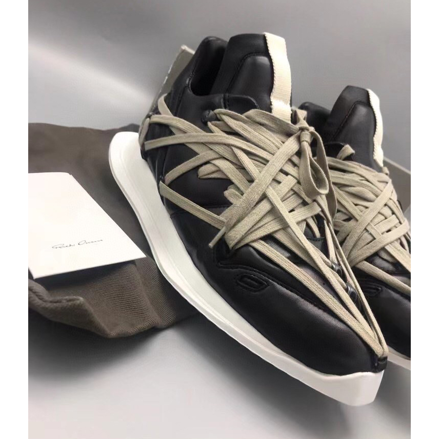 Rick Owens Mega Lace Runner Sneakers - DopestKickz