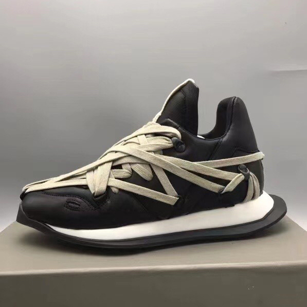 Rick Owens Mega Lace Runner Sneakers - DopestKickz