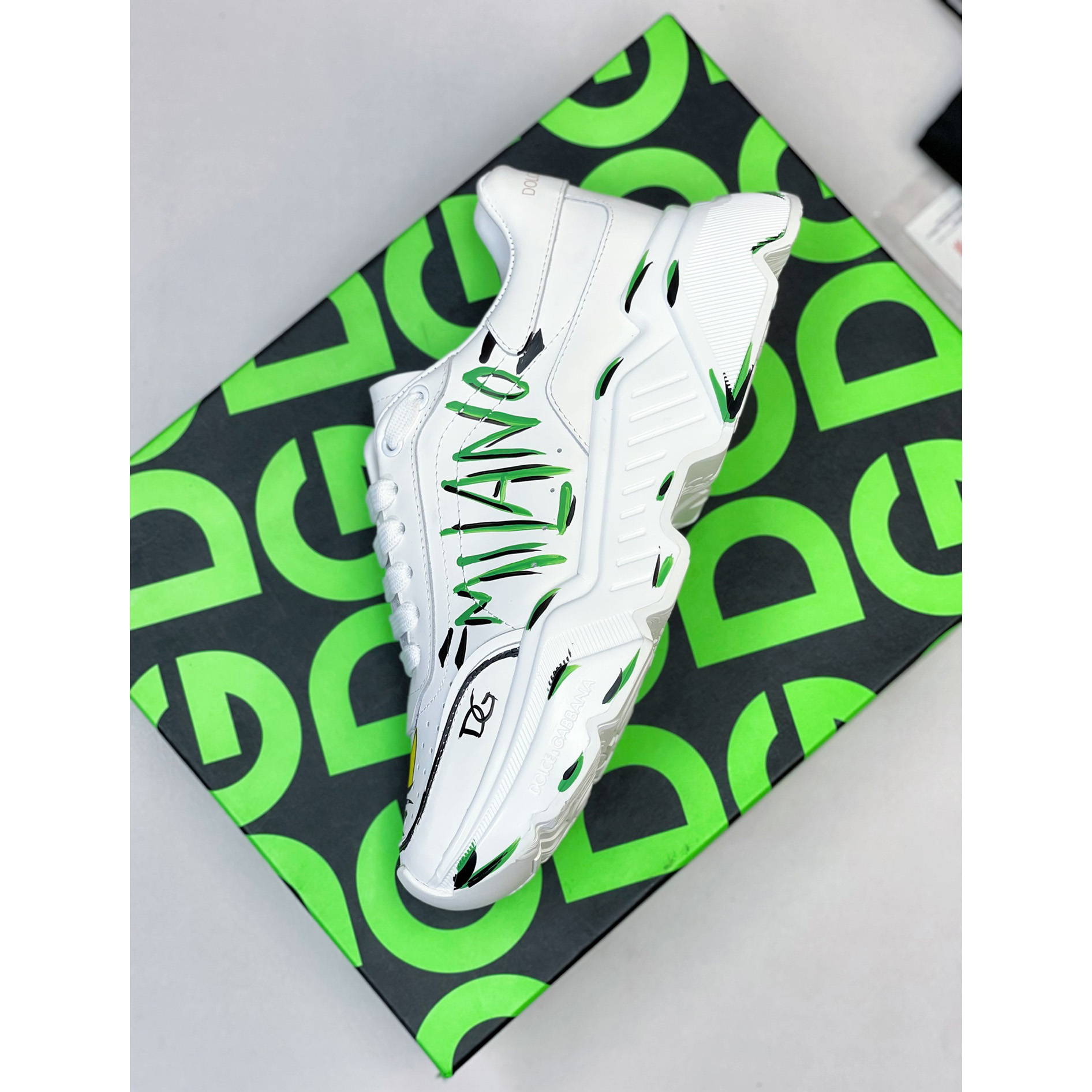 Dolce & Gabbana Calfskin Nappa Daymaster Sneakers - DopestKickz