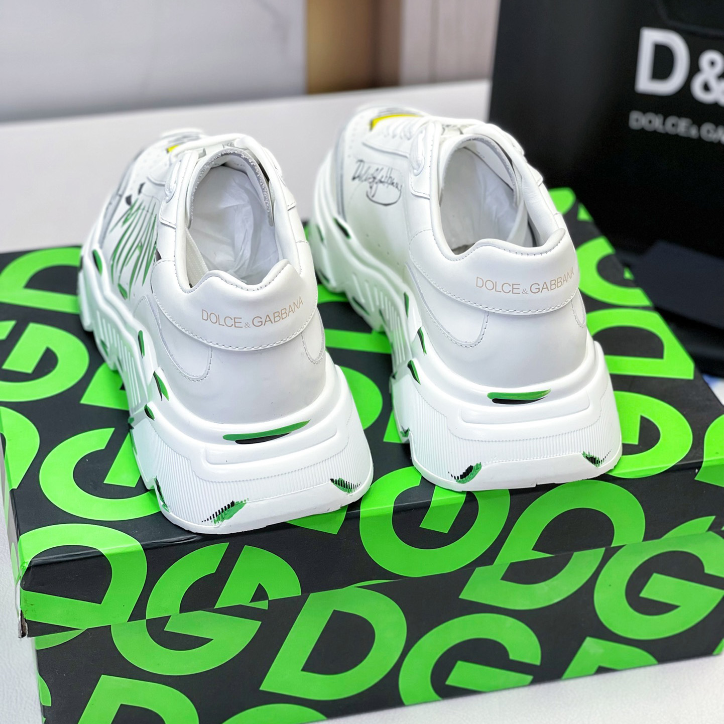 Dolce & Gabbana Calfskin Nappa Daymaster Sneakers - DopestKickz