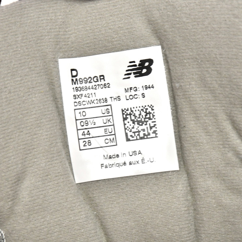 New Balance 992 Grey Sneakers        M992GR  - DopestKickz