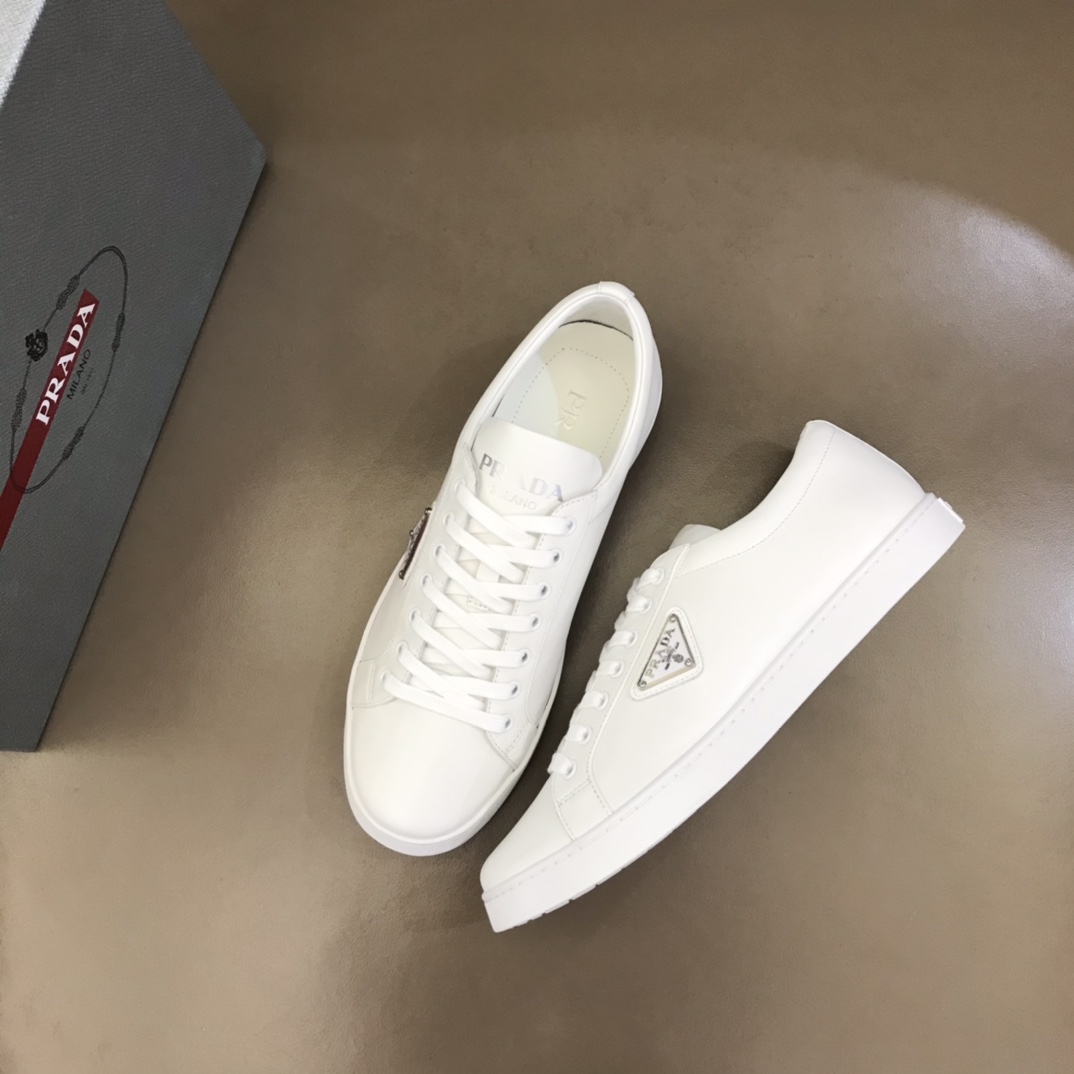 Prada Brushed Leather Sneakers(upon uk size) - DopestKickz