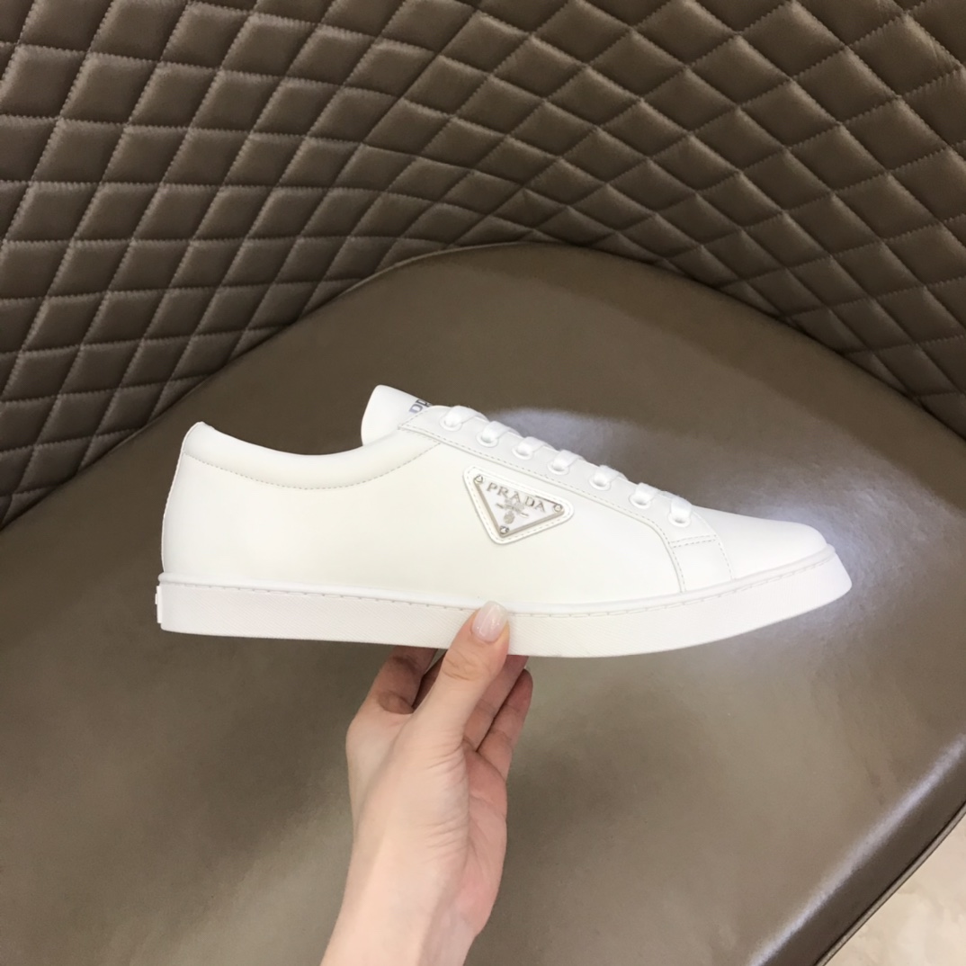 Prada Brushed Leather Sneakers(upon uk size) - DopestKickz