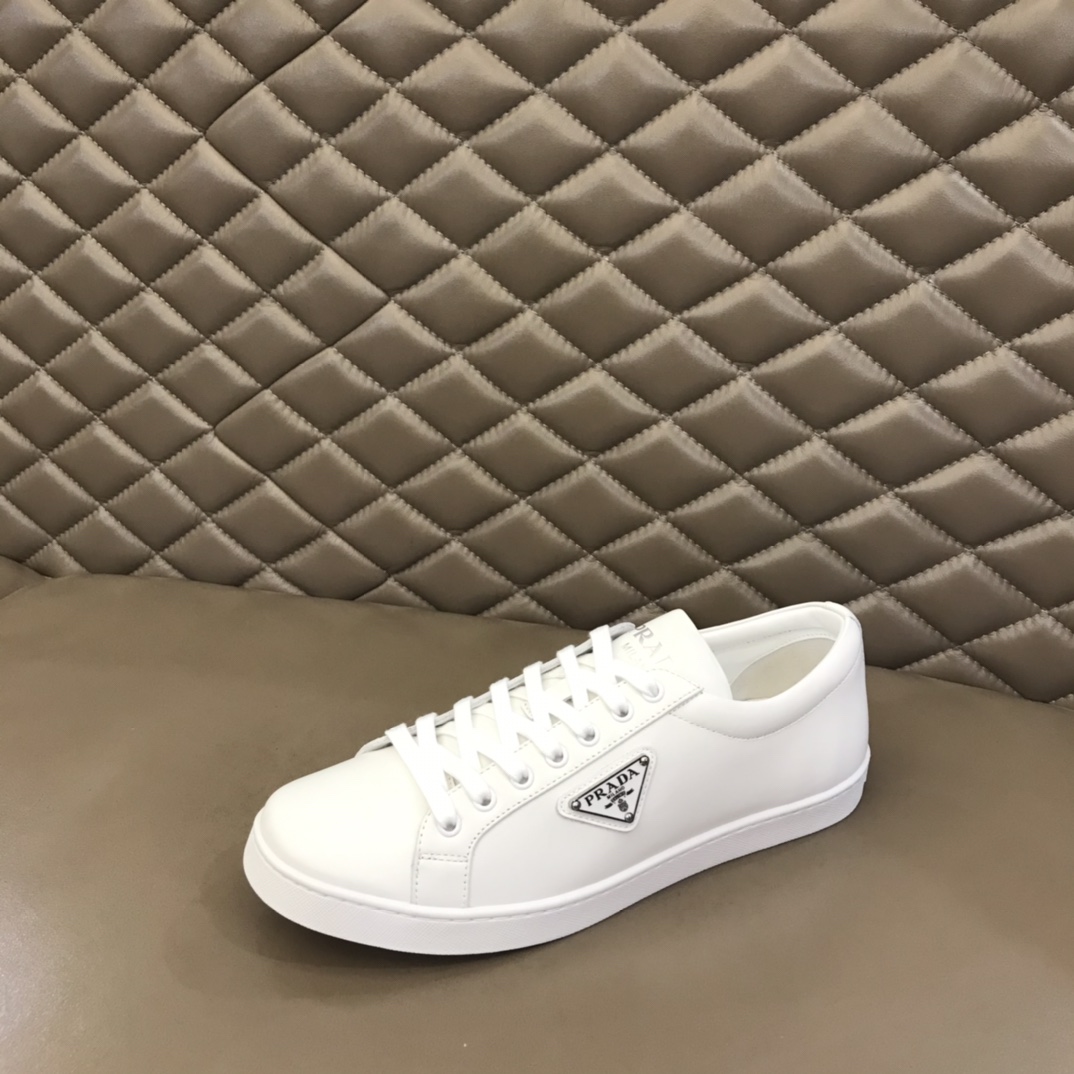 Prada Brushed Leather Sneakers(upon uk size) - DopestKickz