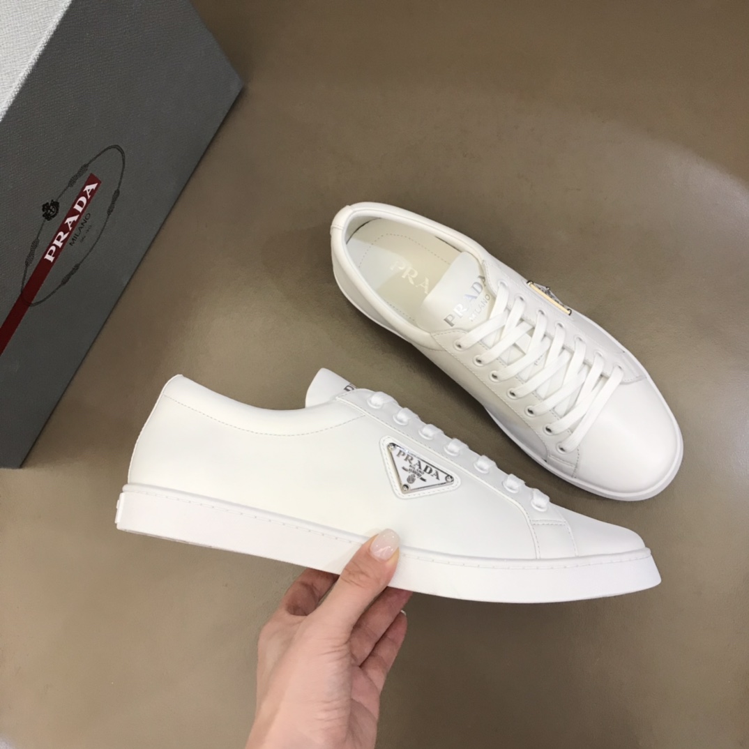 Prada Brushed Leather Sneakers(upon uk size) - DopestKickz