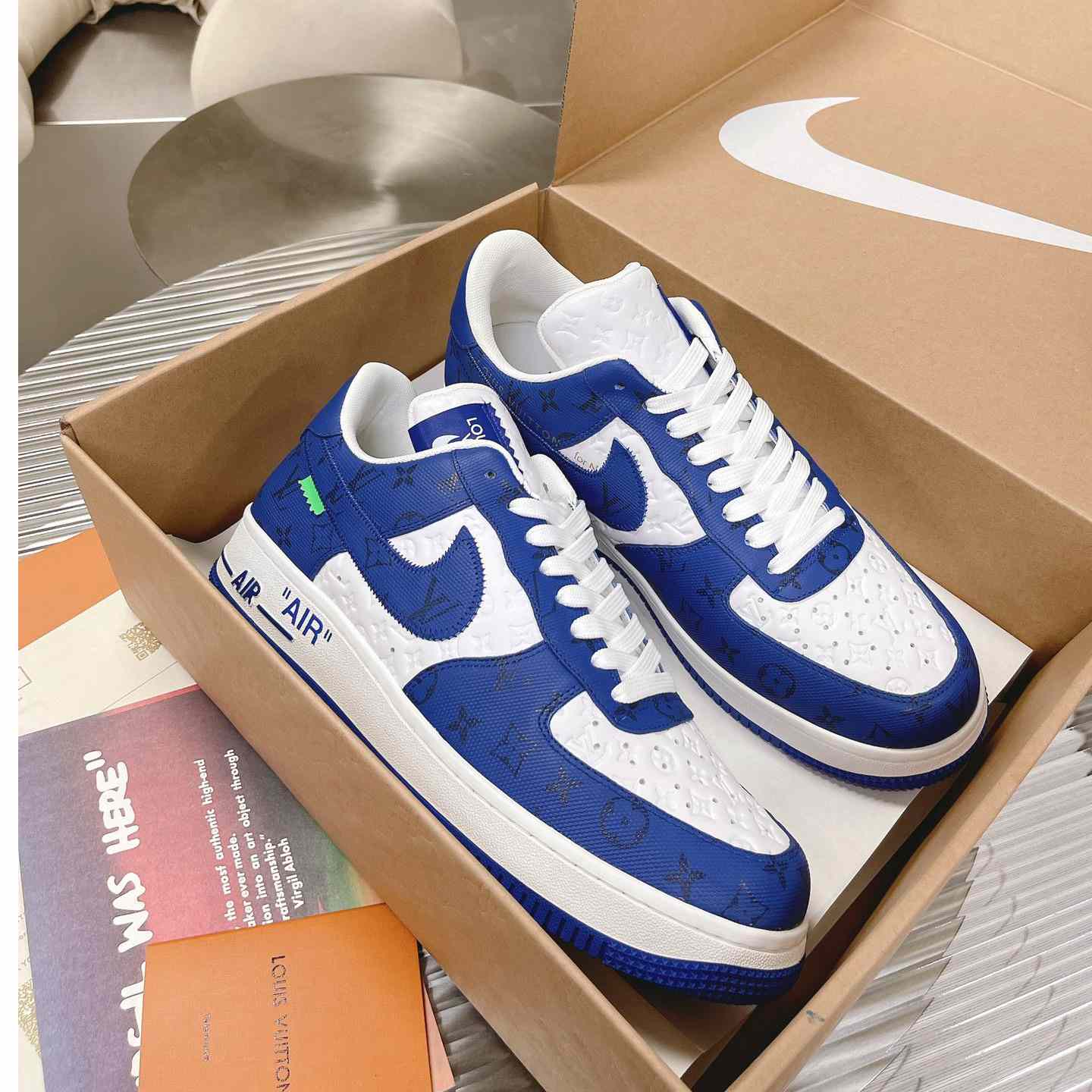 Louis Vuitton x Air Jordan1 Low AJ1 Sneaker - DopestKickz