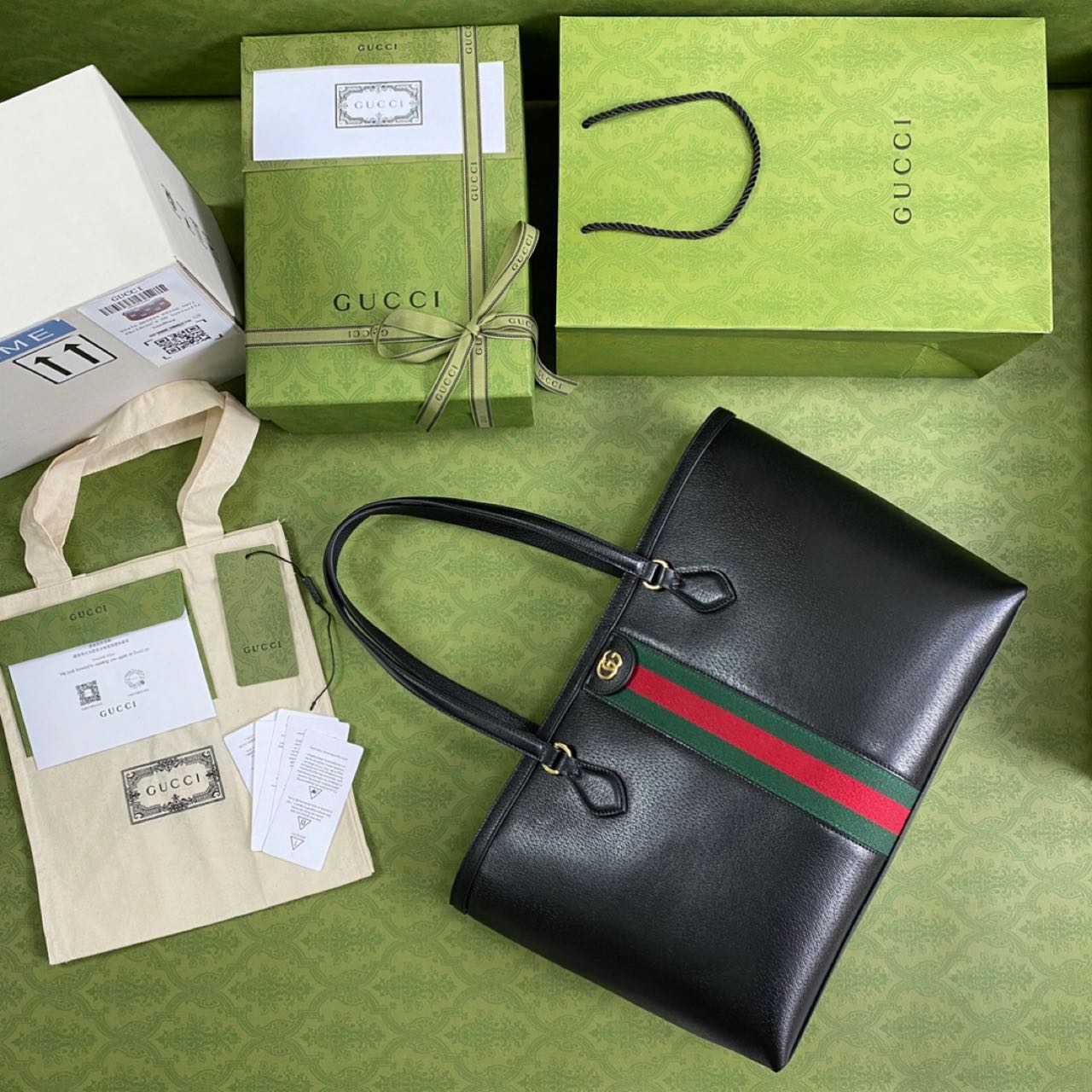 Gucci Ophidia Medium Tote(38-28-14cm) - DopestKickz