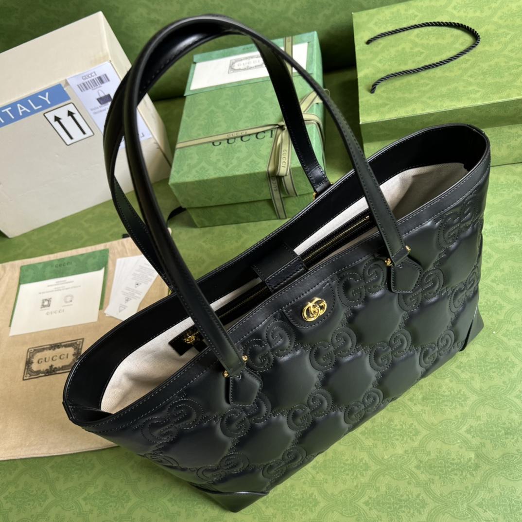 Gucci GG Matelassé Leather Medium Tote(38-28-14cm) - DopestKickz