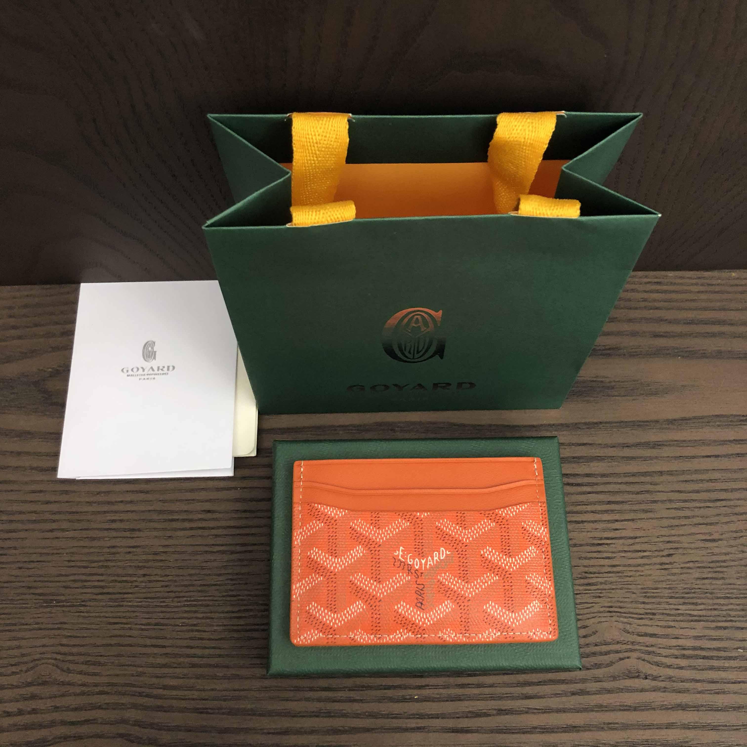 Goyard Card Holder Orange - DopestKickz