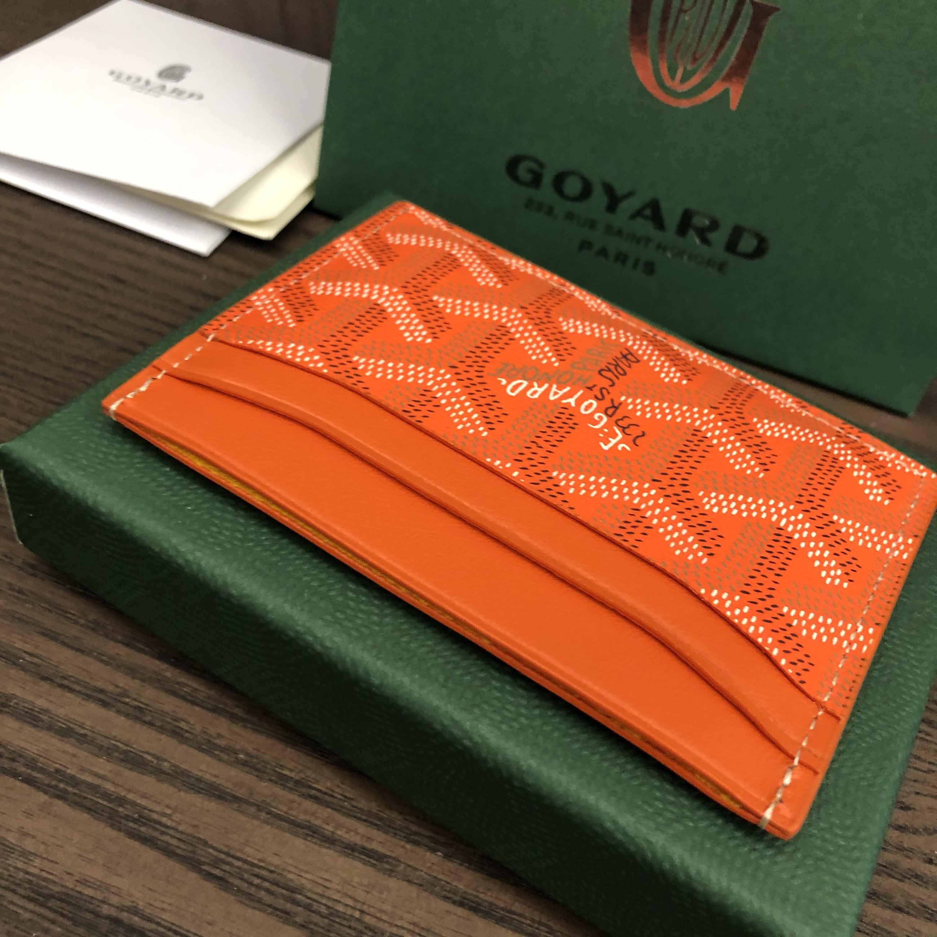 Goyard Card Holder Orange - DopestKickz