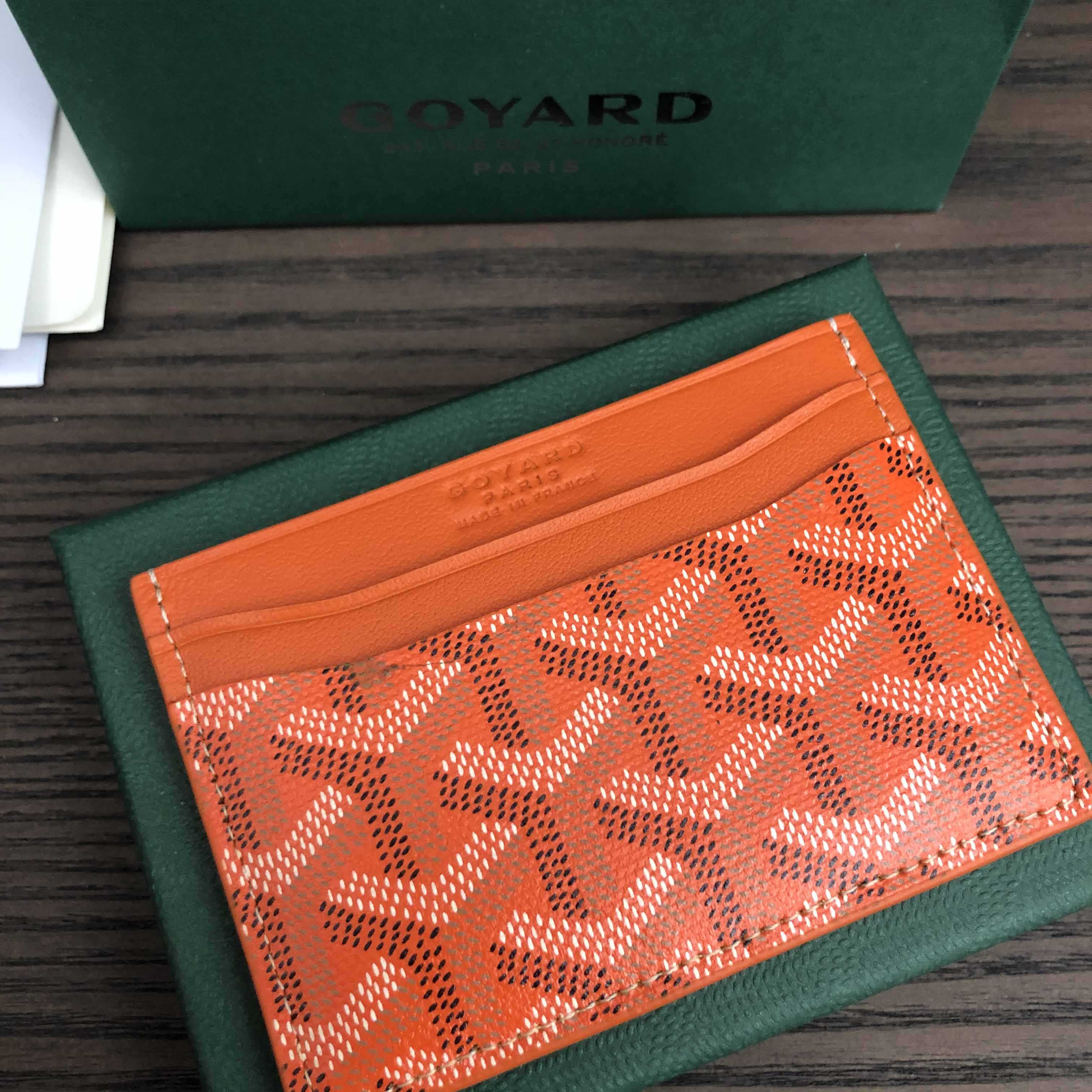 Goyard Card Holder Orange - DopestKickz