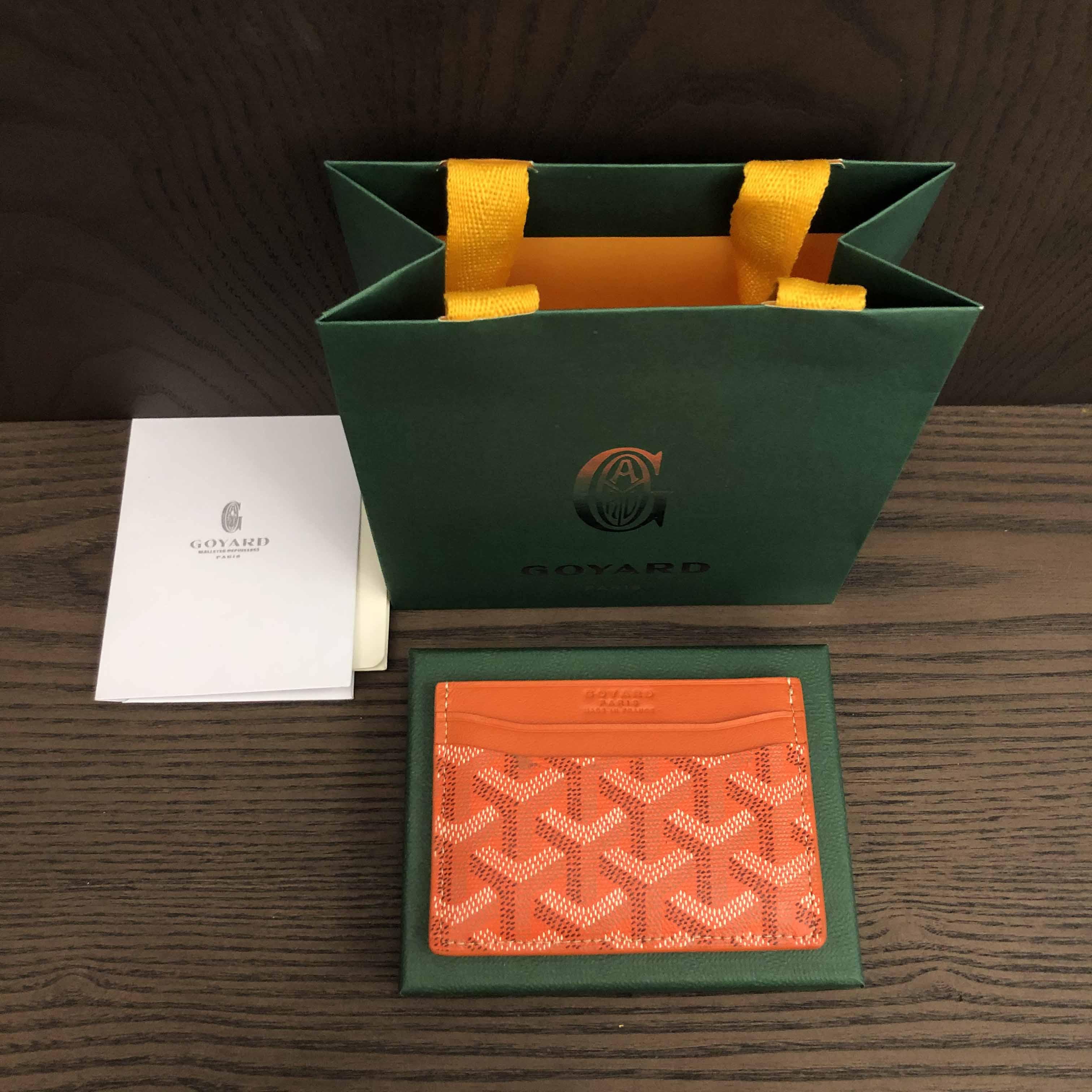 Goyard Card Holder Orange - DopestKickz