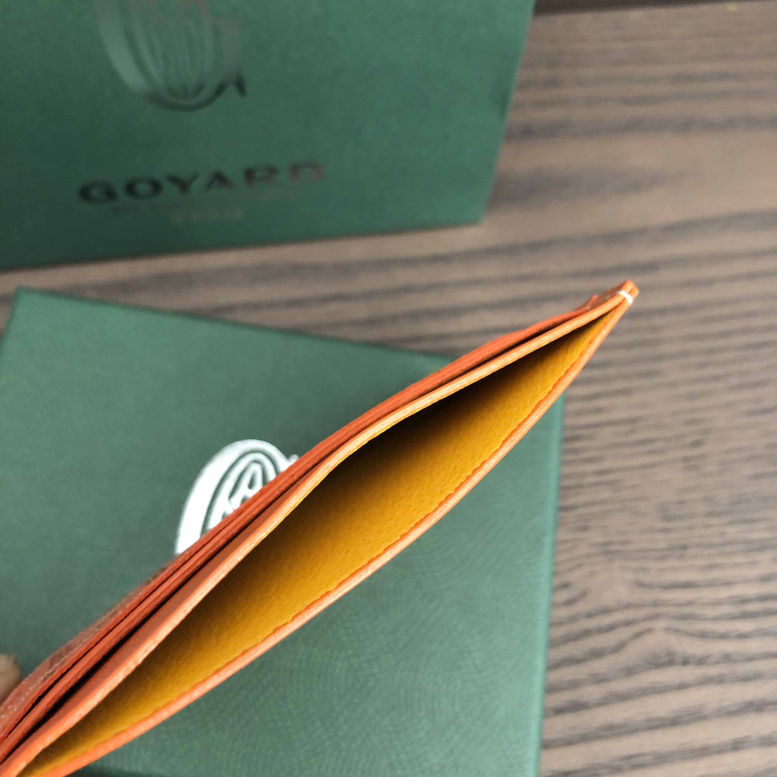 Goyard Card Holder Orange - DopestKickz