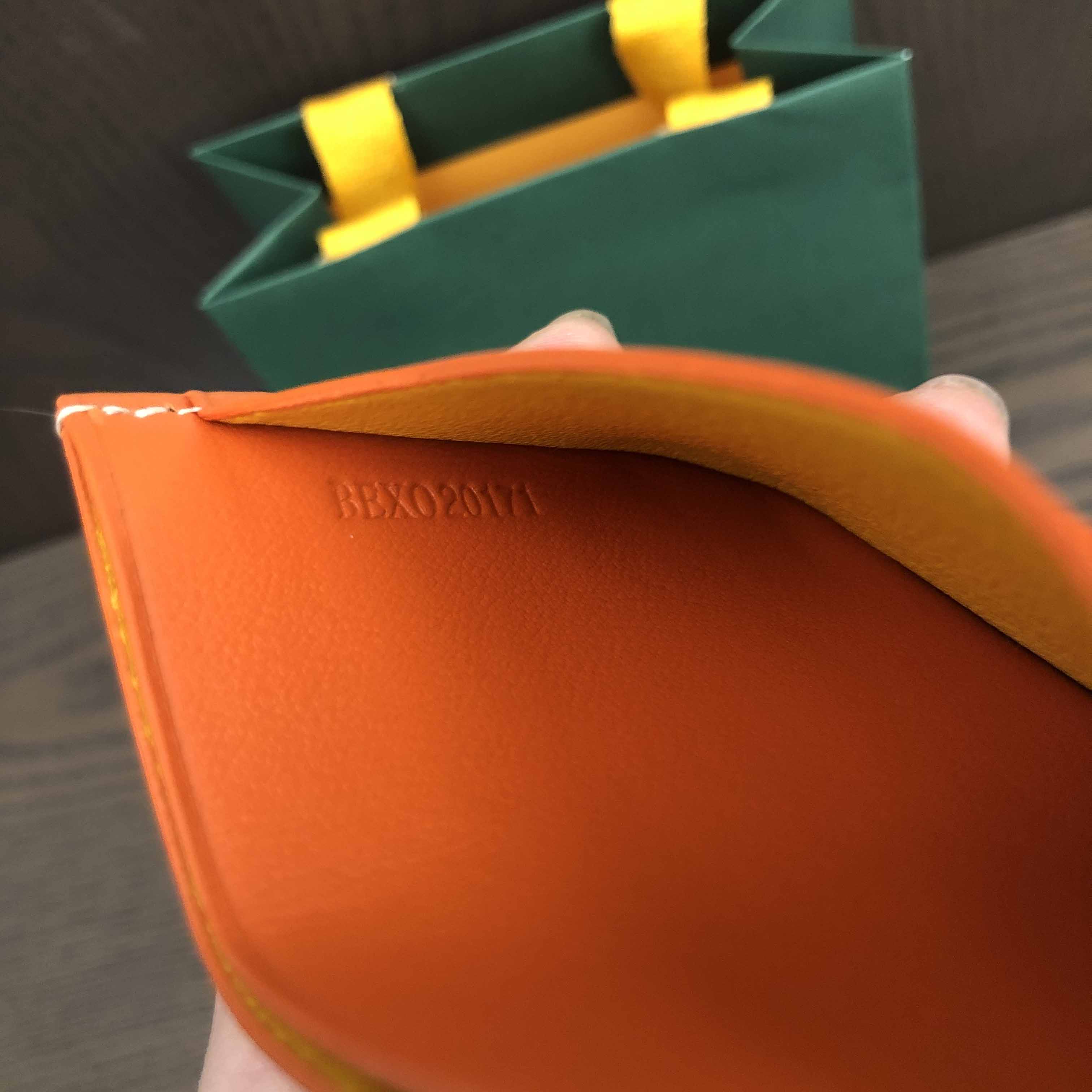 Goyard Card Holder Orange - DopestKickz