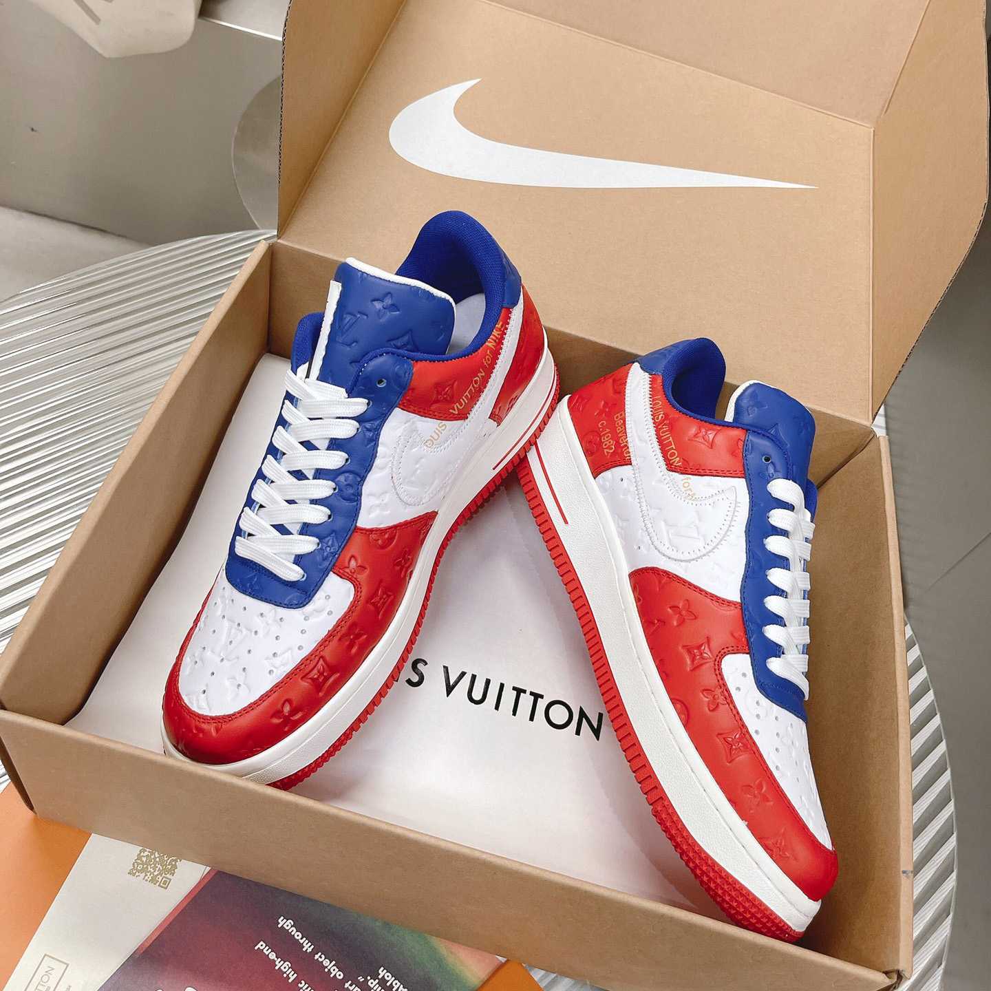 Louis Vuitton x Air Jordan1 Low AJ1 Sneaker - DopestKickz