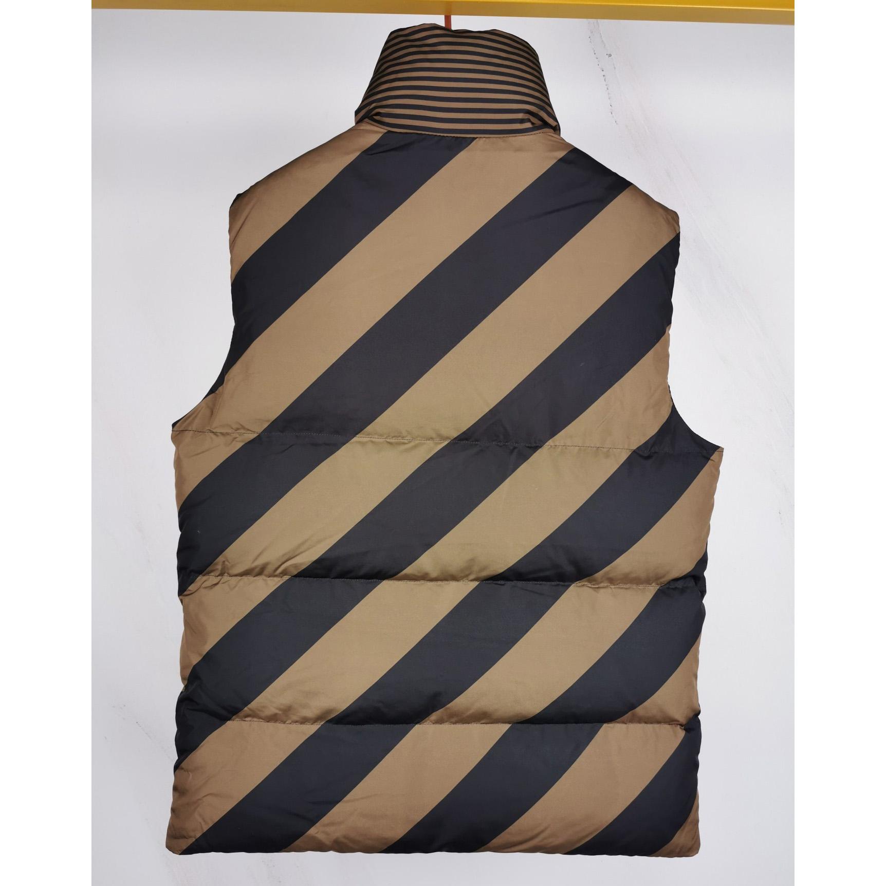 Fendi Gilet Brown Nylon Vest - DopestKickz