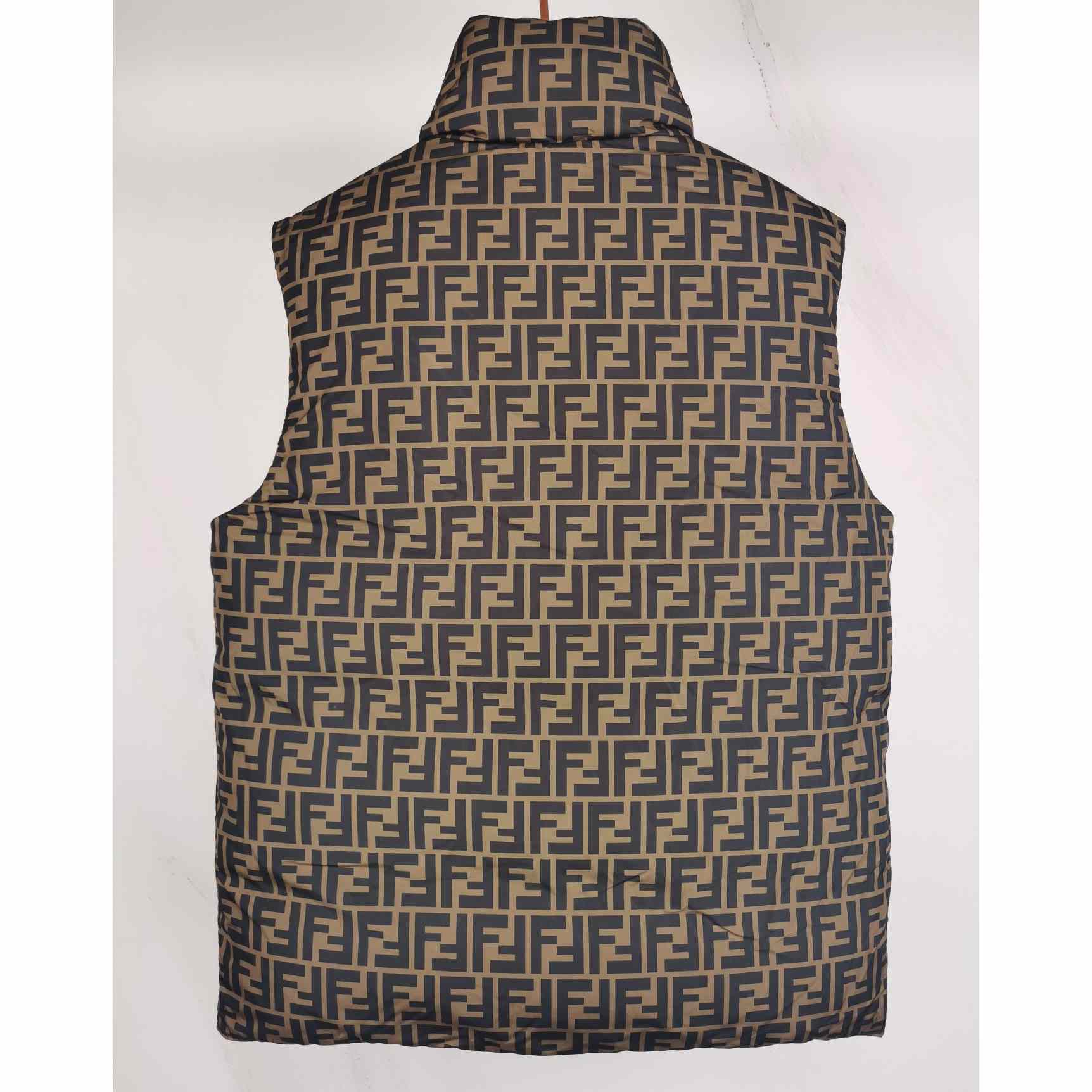 Fendi Gilet Brown Nylon Vest - DopestKickz