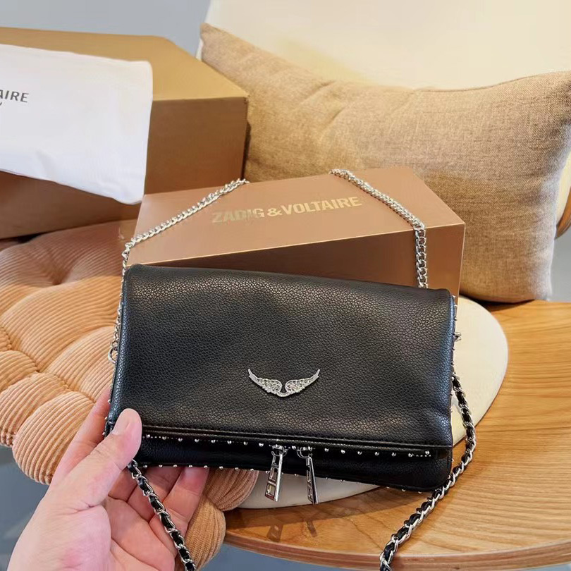 Zadig & Voltaire Shoulder Bag In Black(21-13-3cm) - DopestKickz