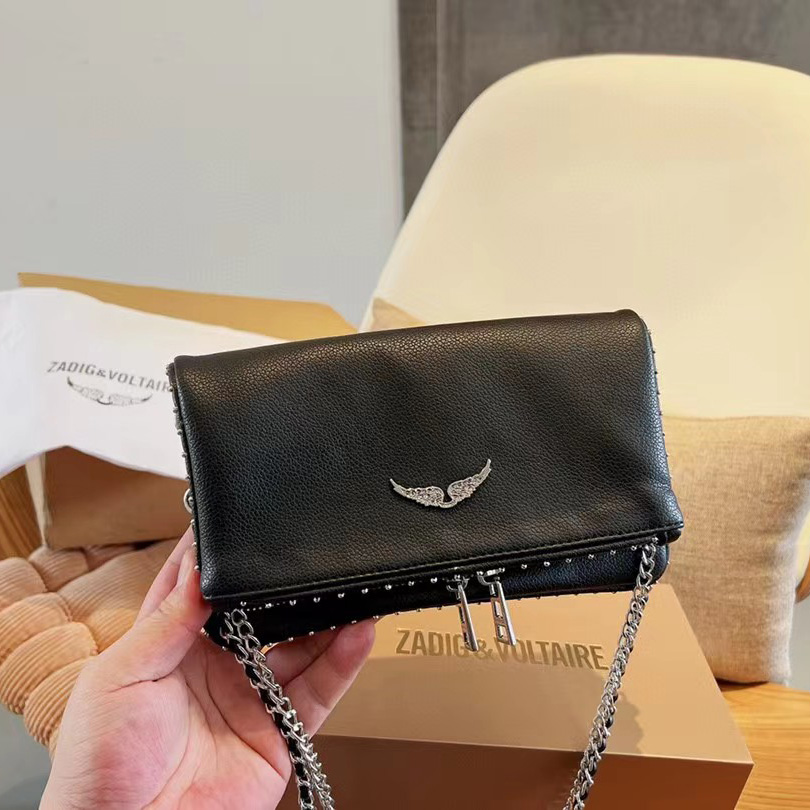 Zadig & Voltaire Shoulder Bag In Black(21-13-3cm) - DopestKickz