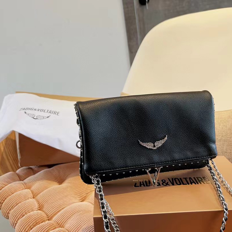 Zadig & Voltaire Shoulder Bag In Black(21-13-3cm) - DopestKickz