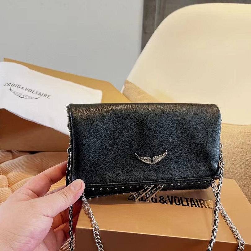 Zadig & Voltaire Shoulder Bag In Black(21-13-3cm) - DopestKickz