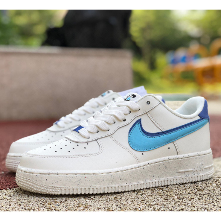 Nike Air Force 1’07 LV8 EMB"82 White Blue" Sneaker      DQ0359-100 - DopestKickz