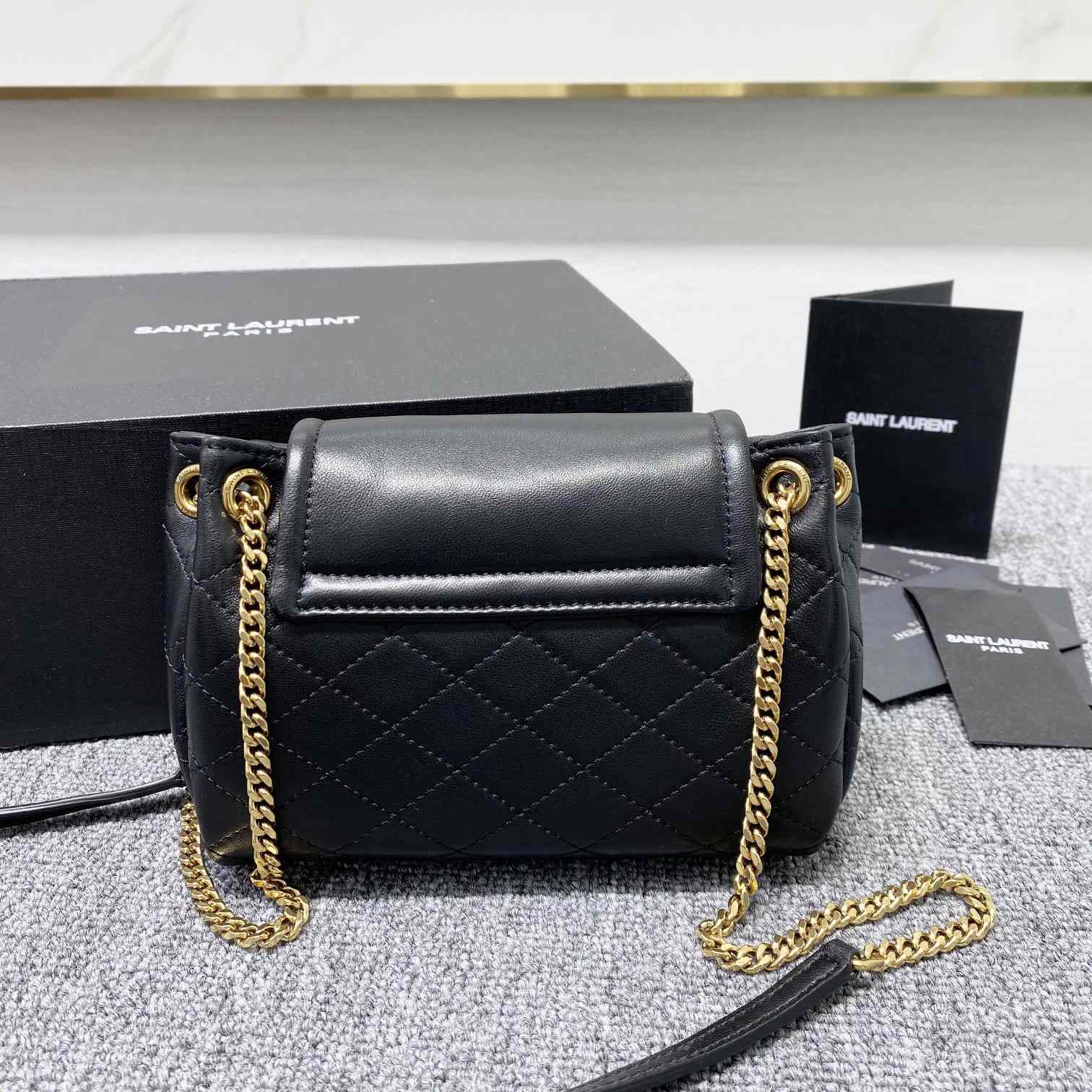 Saint Laurent Mini Nolita In Lambskin(18-13-6cm) - DopestKickz