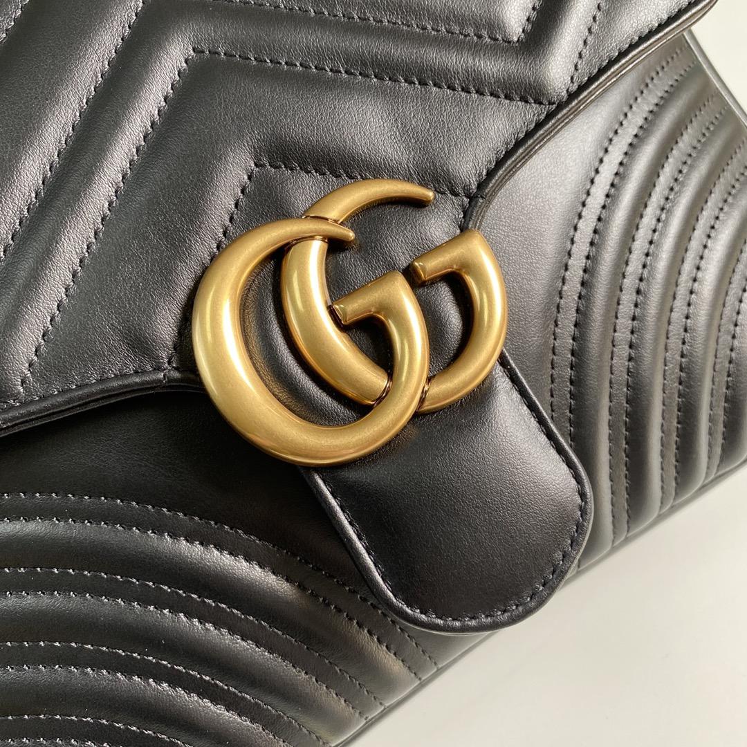 Gucci GG Marmont Small Top Handle Bag(27-19-10.5cm) - DopestKickz