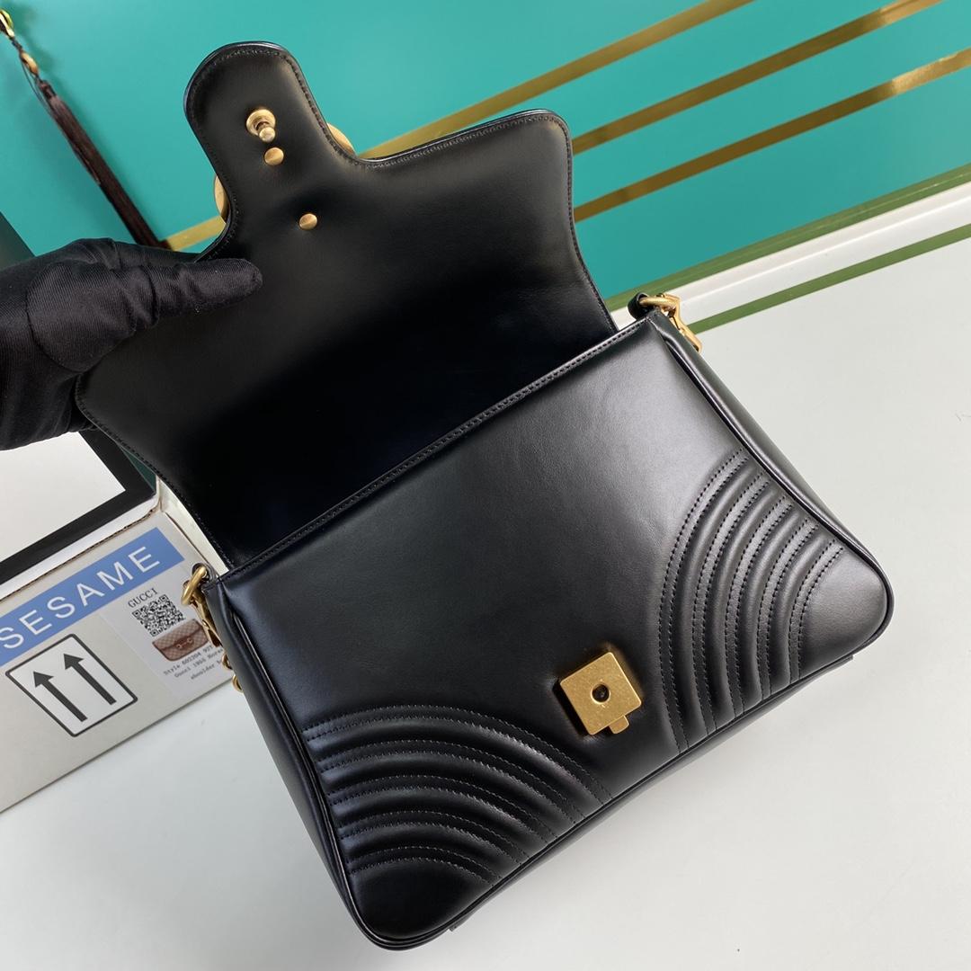 Gucci GG Marmont Small Top Handle Bag(27-19-10.5cm) - DopestKickz